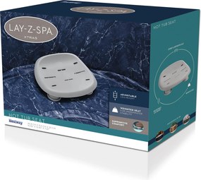 Bestway Καρέκλα σπα PP και ανοξείδωτο ατσάλι Γκρι