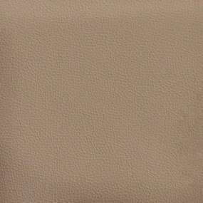 Κρεβάτι Boxspring με Στρώμα Καπουτσίνο 200x200εκ.από Συνθ.Δέρμα - Καφέ
