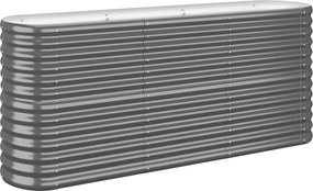 vidaXL Ζαρντινιέρα Ανθρακί 152x40x68 εκ Γαλβανισμένος χάλυβας