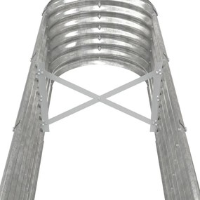 vidaXL Ζαρντινιέρα Ασημί 260x40x36 εκ. Γαλβανισμένος χάλυβας