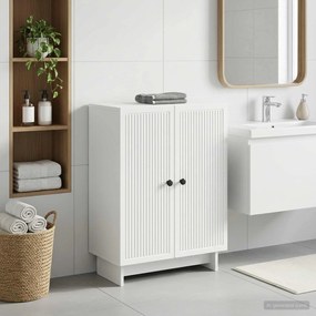 vidaXL Ντουλάπι Αποθήκευσης Μπάνιου EDE Λευκό 59,5 x 31 x 80 εκ
