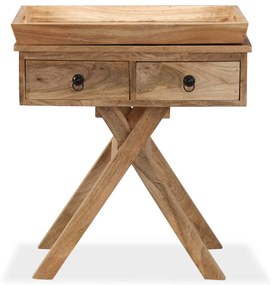 vidaXL Τραπέζι Βοηθητικό 65x40x76 εκ. από Μασίφ Ξύλο Μάνγκο