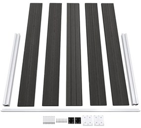 vidaXL Πάνελ Περίφραξης Γκρι 180 x 105 εκ. από WPC
