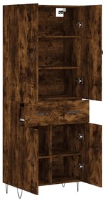 vidaXL Ντουλάπι Καπνιστή Δρυς 69,5x34x180 εκ. από Επεξεργασμένο Ξύλο