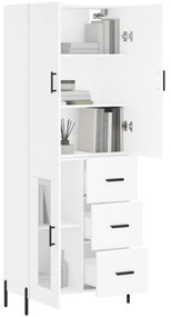 vidaXL Ντουλάπι Λευκό 69,5x34x180 εκ. από Επεξεργασμένο Ξύλο