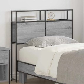vidaXL Κεφαλάρι Αποθήκης Γκρι sonoma 90 cm Επεξεργασμένο ξύλο