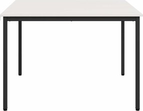 vidaXL Τραπεζαρία Λευκό 110 x 110 x 75 cm Στερεά ξυλεία πεύκου