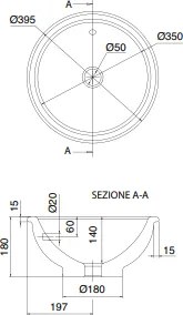 Scarabeo In Out 8021 Ø39,5 - Ενθετος &amp; Επιτραπέζιος νιπτήρας
