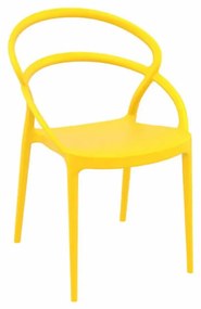 Καρέκλα Pia Yellow 20-0137 54Χ56Χ82cm Siesta