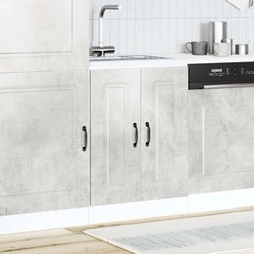 vidaXL Ντουλάπι βάσης νεροχύτη Kalmar Γκρι Σκυροδέματος 60x46x81,5 εκ.