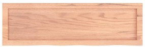 vidaXL Πάγκος Μπάνιου Αν. Καφέ 100x30x(2-4) εκ. Επεξεργ. Μασίφ Ξύλο