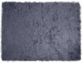 vidaXL Ψεύτικο Δέρμα Προβάτου Χαλί Tafalla Ανθρακί 160 x 230 cm