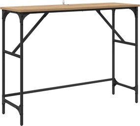 vidaXL Τραπέζι κονσόλας Artisan Oak 100 x 32 x 75 εκ