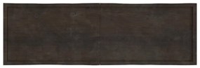 vidaXL Επιφ Τραπεζιού Αν Καφέ 200x60x(2-6)εκ.Ακατέργ. Μασίφ Ξύλο Δρυός