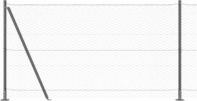 vidaXL Στύλος Περιφράξεων Γκρι 25 x 1,4 μ. (36 μμ πλέγμα)