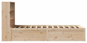 vidaXL Σκελετός Κρεβατιού Χωρίς Στρώμα 90x190 εκ Μασίφ Ξύλο Πεύκου