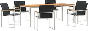 vidaXL Σέτ φαγητού για κήπο 7 pcs