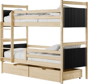 MODERNO 90x200 graphite youth bunk bed Lano Furniture