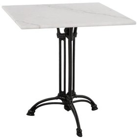 Table with 3 legs from cast iron  with marble 70x70