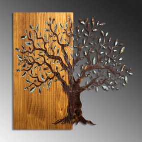 Decorative Wooden Wall Accessory Mysterious Tree - 371-A Multicolor