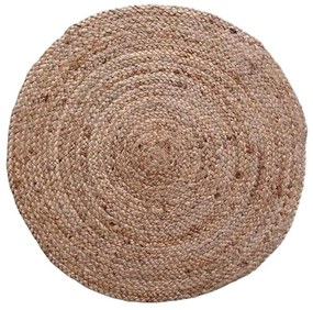 Carpet Solon Inart beige  jute 120x120x1cm 120x1x120 εκ.