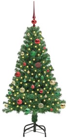 vidaXL Τεχνητό Χριστουγεννιάτικο Δέντρο με 150 LED Πράσινο 150 cm