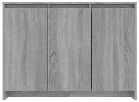 vidaXL Μπουφές Γκρι Sonoma 102x33x75 εκ. από Επεξεργασμένο Ξύλο