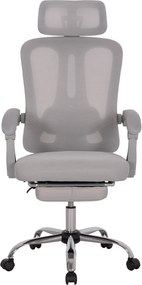 Καρέκλα γραφείου Barnet γκρι mesh-νάιλον 61x62x123εκ