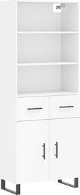 vidaXL Ντουλάπι Λευκό 69,5x34x180 εκ. από Επεξεργασμένο Ξύλο