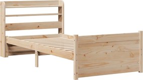 vidaXL Πλαίσιο Κρεβατιού Κεφαλάρι 75x190εκ. Μασίφ Πεύκο