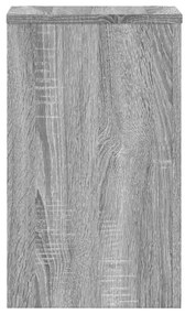 vidaXL Βάσεις Φυτών 2 Τεμ. Γκρι Sonoma 30x30x50 εκ. Επεξεργασμένο Ξύλο