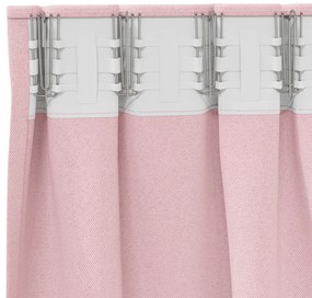 vidaXL Κουρτίνες 2 pcs Μωρουδίστικο Ροζ 245 x 140 εκ. Πολυεστέρας