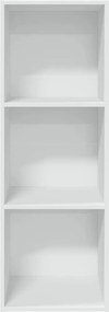 vidaXL Βιβλιοθήκη Λευκή 40x30x114 εκ. από Επεξεργασμένο Ξύλο