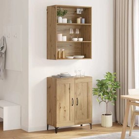 vidaXL Highboard 2 pcs artisan δρυς Επεξεργασμένο ξύλο