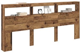 vidaXL Κεφαλάρι Παλιό Ξύλο 220 x 17 x 102 cm Επεξεργασμένο ξύλο