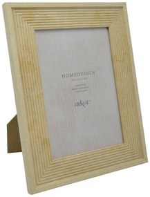 Κορνίζα Με Όψη Μπεζ Πλαστικό/Ξύλο 10x15cm ANKOR