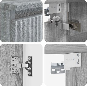 vidaXL Σετ Επίπλων Μπάνιου 4 pcs Γκρι Sonoma