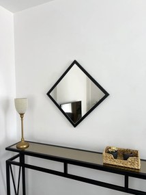 Stewehome Καθρέφτης Μαύρο Μεταλλικό Πλαίσιο 40x40 cm