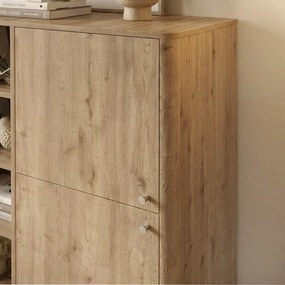 Μπουφές Colia Megapap χρώμα sepet oak 85x44x120,4εκ.