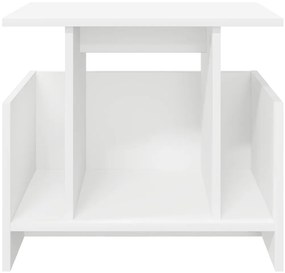 vidaXL Βάση TV Λευκό 50 x 35 x 45 cm Επεξεργασμένο ξύλο