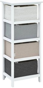 vidaXL Συρταριέρα με 4 Συρτάρια Ξύλινη