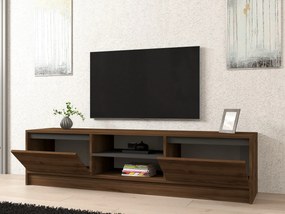 Έπιπλο Τηλεόρασης Καρυδί / Ανθρακί IRULAR 180x40x45