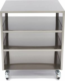 Stainless Steel Machine Table - 60 x 60cm - 120kg Load Capacity - on Wheels