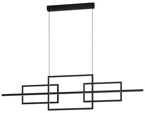 Φωτιστικό Οροφής - Ράγα 39798 Puebla Led L-1500 Black Eglo Metal, Plastic
