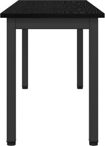 vidaXL παγκάκι Μαύρη Οξυά 110 x 35 x 45 cm Επεξεργασμένο ξύλο