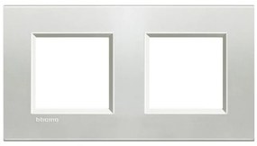 Πλαίσιο 2 + 2 Θέσεων Ασημί Bticino LNA4802M2AG Legrand-LNA4802M2AG-Ασημί LNA4802M2AG