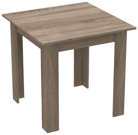 Table Manka I melamine in sonoma truffle color 80x80x77cm 80x80x77 εκ.