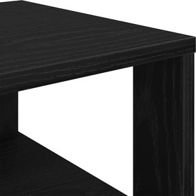 vidaXL Παπουτσοθήκη Μαύρη Δρυς 61x32x105 εκ. από Επεξεργασμένο Ξύλο