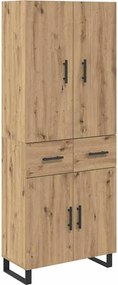 vidaXL Highboard 2 pcs Artisan Oak 69,5 x 34 x 180 εκ.