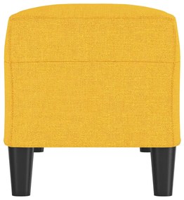 vidaXL Πάγκος Ανοιχτό Κίτρινο 100 x 35 x 41 εκ. Υφασμάτινος